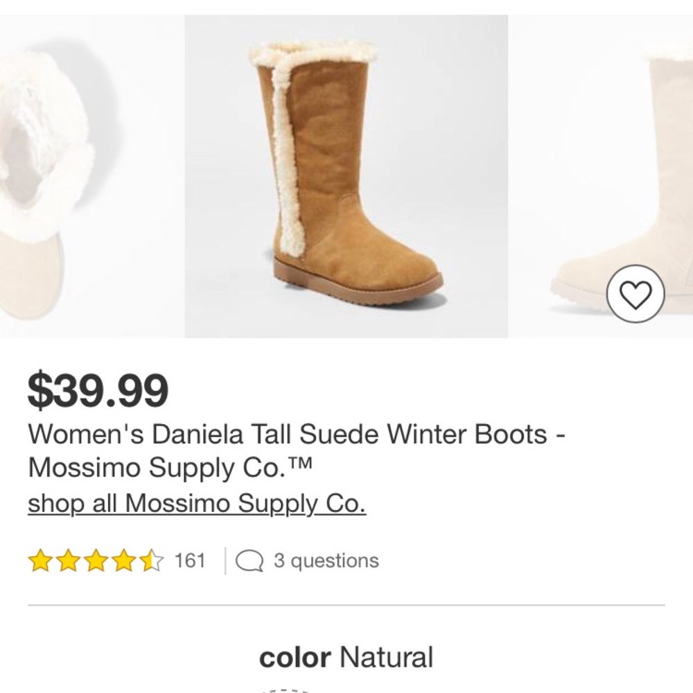 Target fur boots